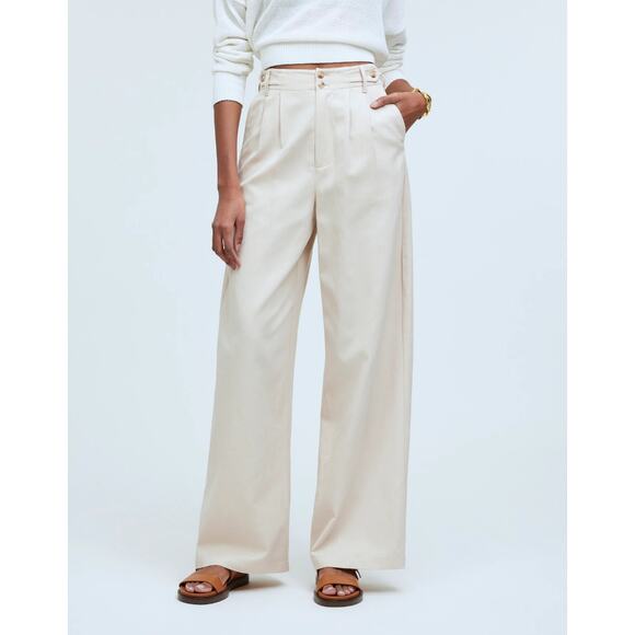 Madewell Pants - Madewell Womens The Harlow Wide Leg Pant Plus Size 16 Harvest Moon Sailor NWT